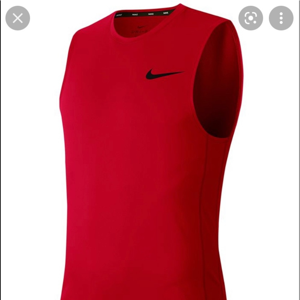 NIKE - red workout tank top NWT
